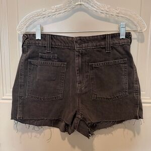 NWT Free People We The Free Bettie Sailor Shorts Black Size 26